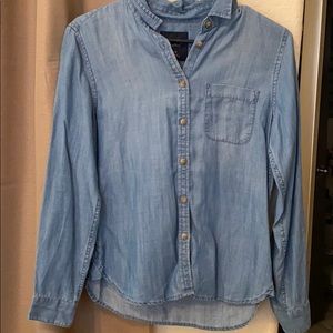 American eagle jean button up